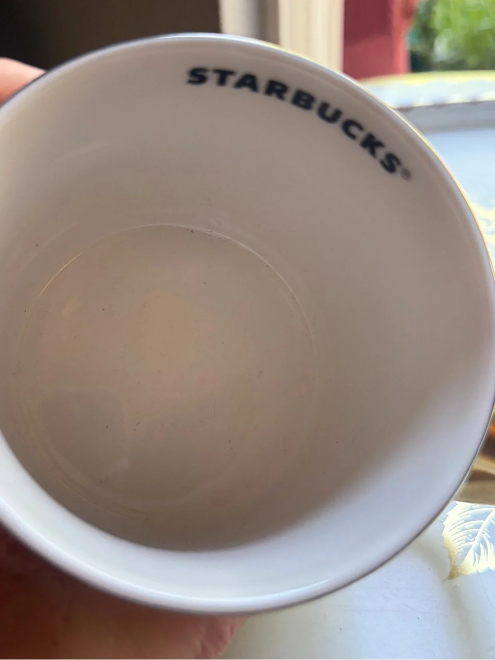 Starbucks special edition Gold poinsetta Mug, no flaws!